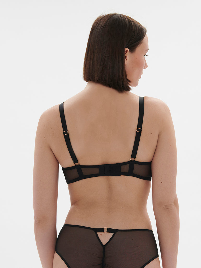 Half cup bra - Black