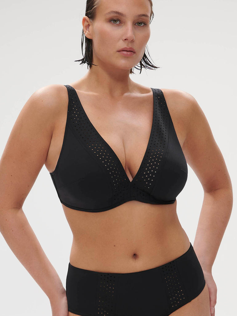 Wireless support bikini triangle - Black