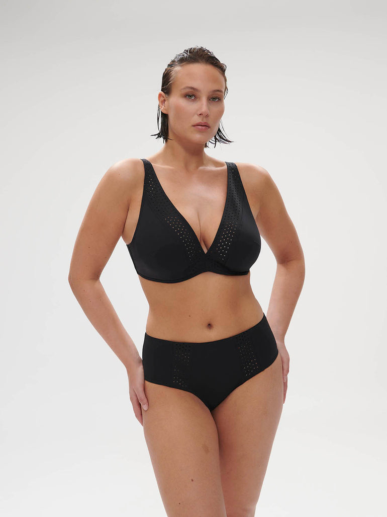 Wireless support bikini triangle - Black