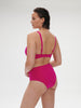 High-waist bikini brief - Hibiscus Pink