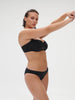 Underwired bandeau bikini top - Black