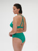 High-waist bikini brief - Waterfall Green