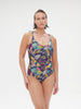 Wireless Molded One-Piece - Seaside Blue Print