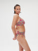 Underwired bikini triangle - Menara Pink Print