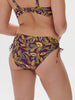 High-waist bikini brief - Agadir Purple Print