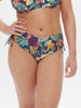 High-waist bikini brief - Seaside Blue Print