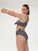 Wireless bikini triangle - Lurex Midnight