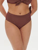 High-waist bikini brief - Lurex Dark Purple