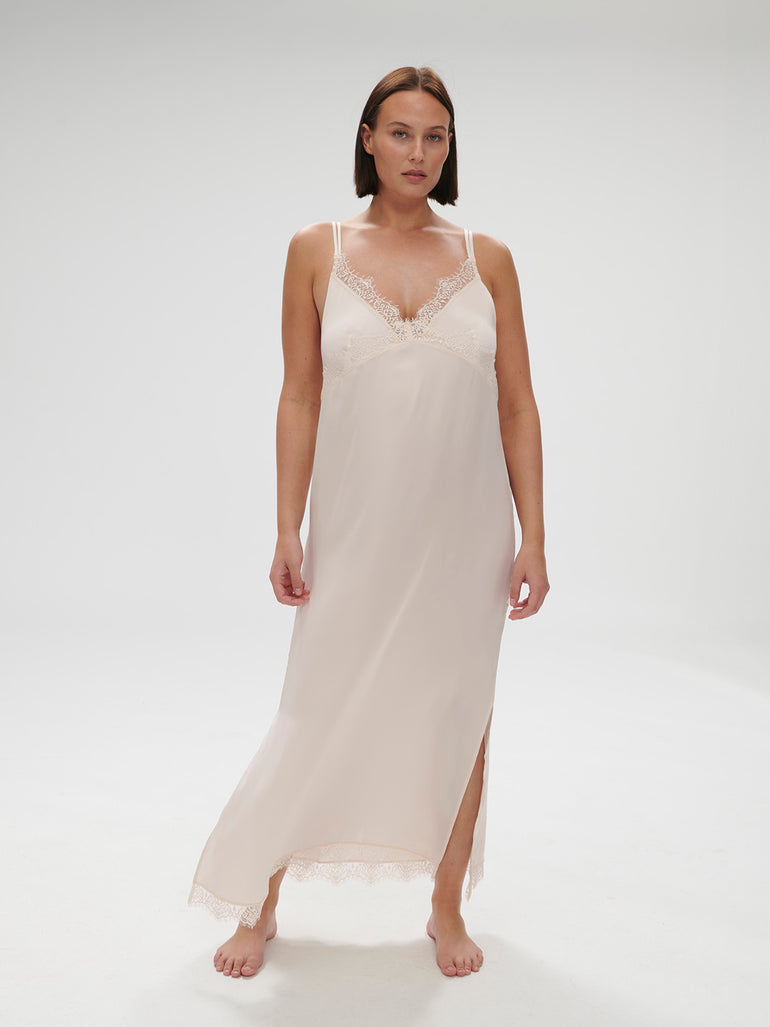 Long Nightdress - Sakura pink