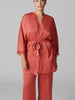 Satin Secrets Kimono - Quartz Pink