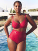 Underwired bikini top - Lipstick