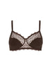 Structured wireless bra - Cocoa