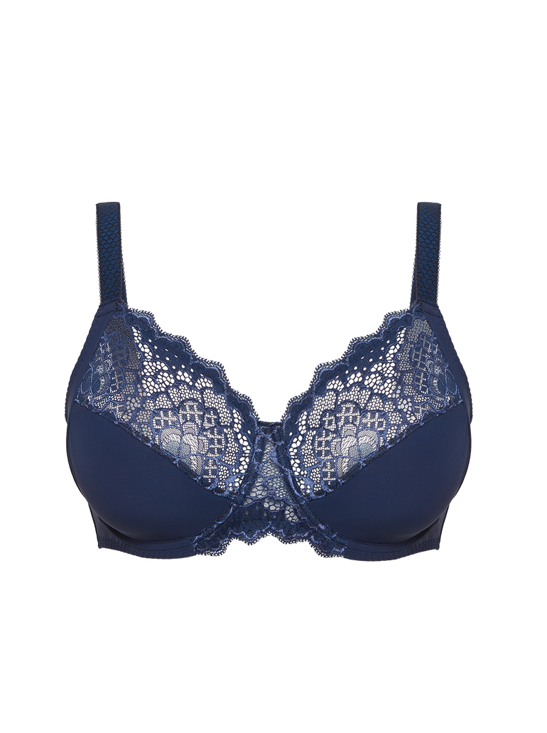 Full cup support bra - Ink Blue