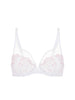 Plunging underwired bra - Cristal White