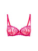 Half cup bra - Rainbow Red