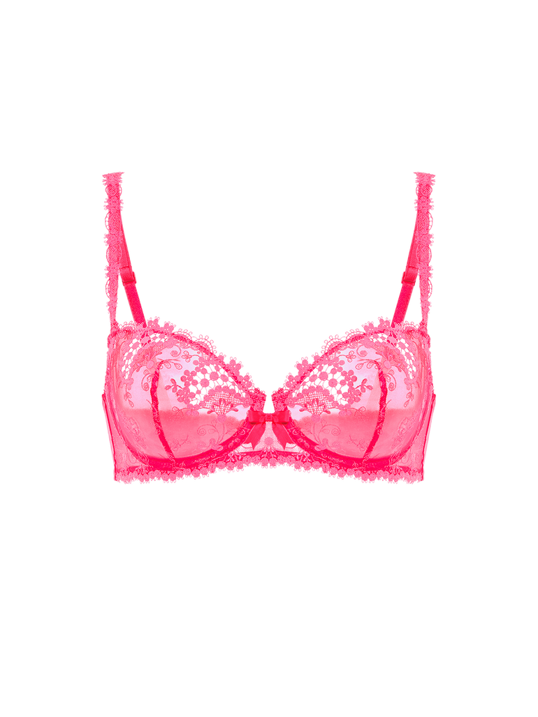 Half cup bra - Fabulous Pink