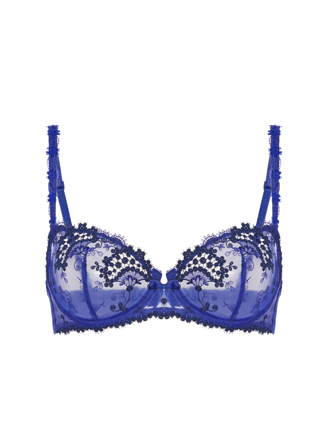 Half cup bra - Electric blue