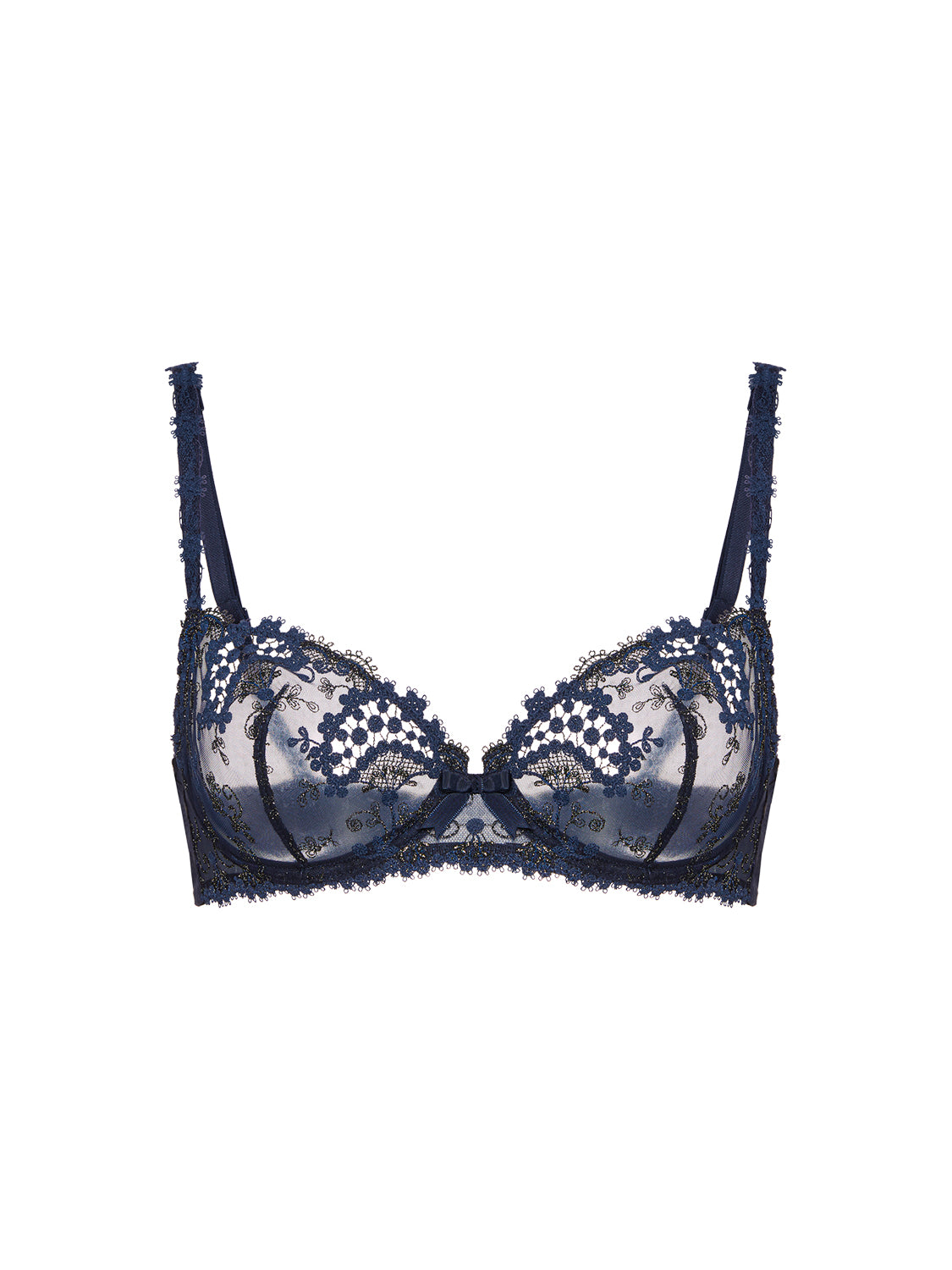 Half cup bra - Sapphire