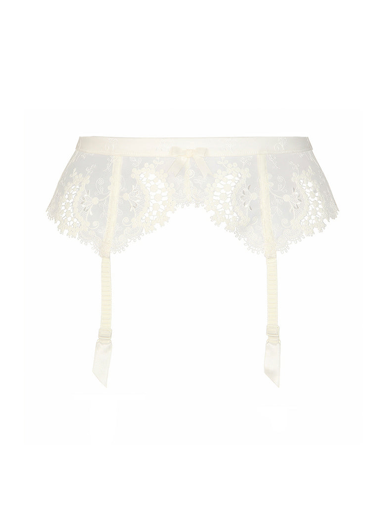 Wish Suspender Belt - Ivory