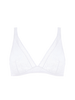 Structured wireless bra - White