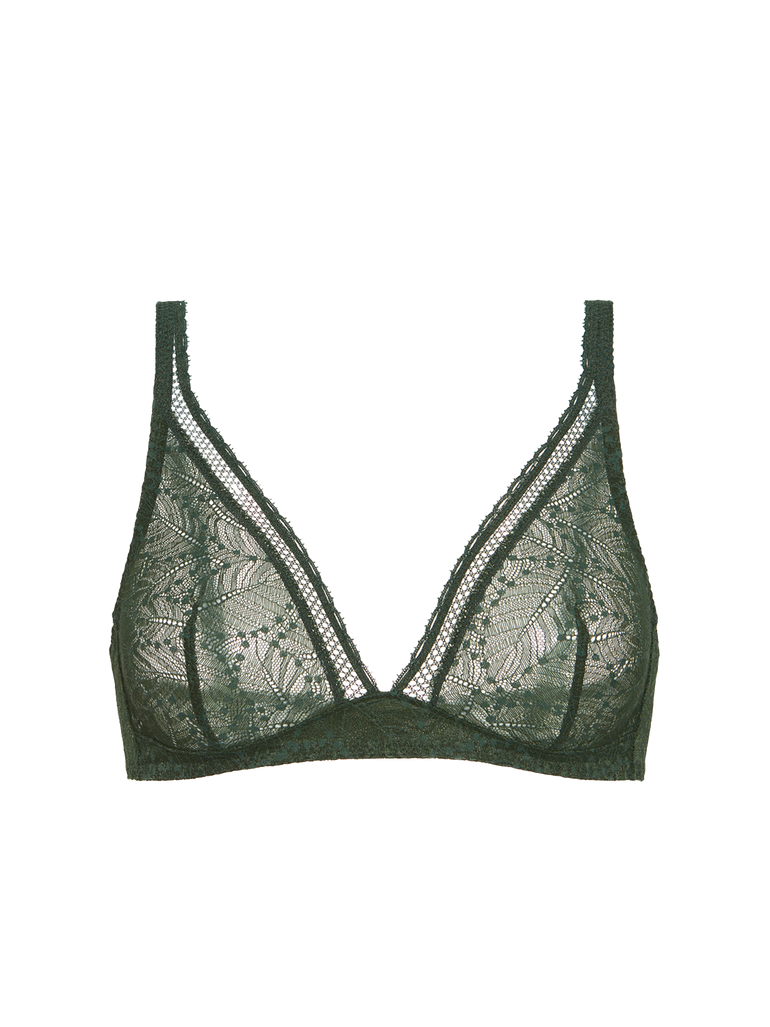 Structured wireless bra - Icon Green