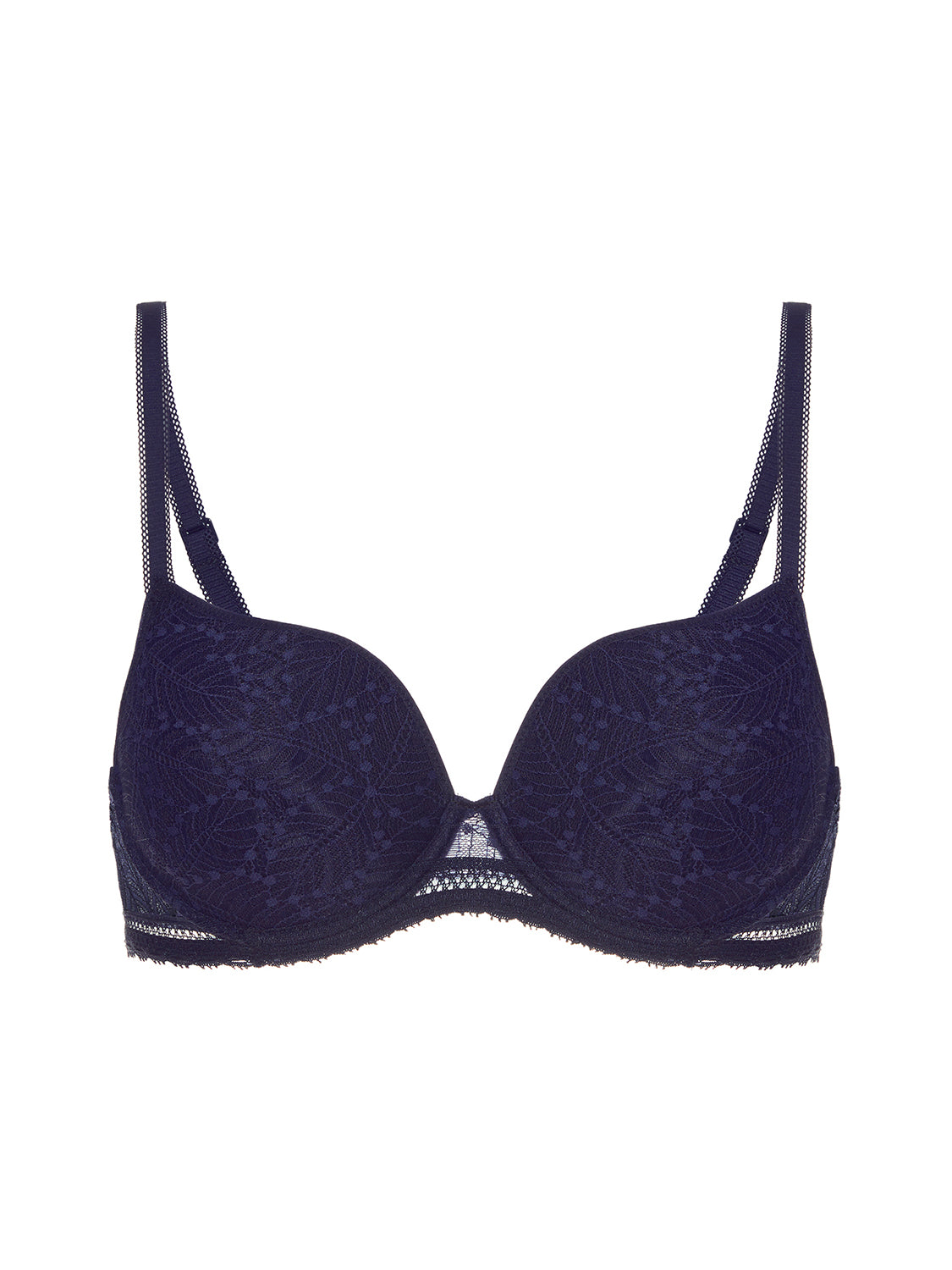 3D plunge bra - Midnight