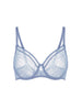 Plunging moulded underwired bra - Chambray Blue