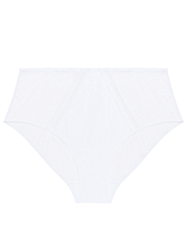 High-waist brief - White