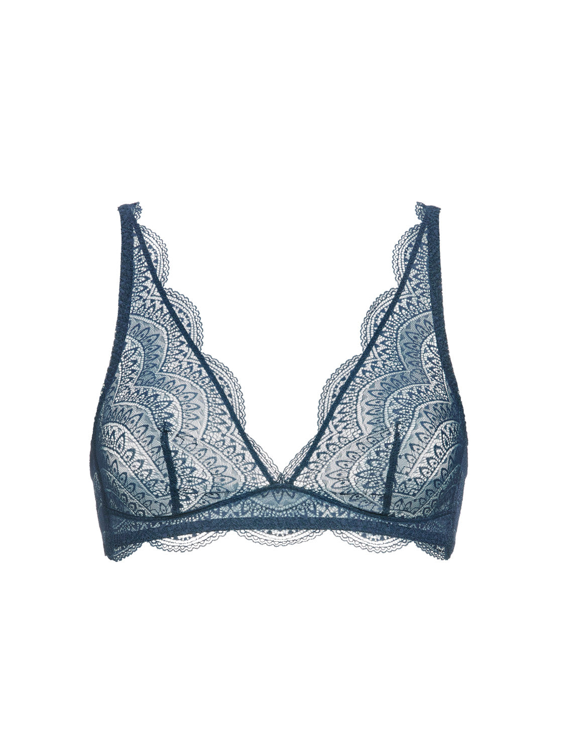 Soft cup triangle bra - Prestige Blue