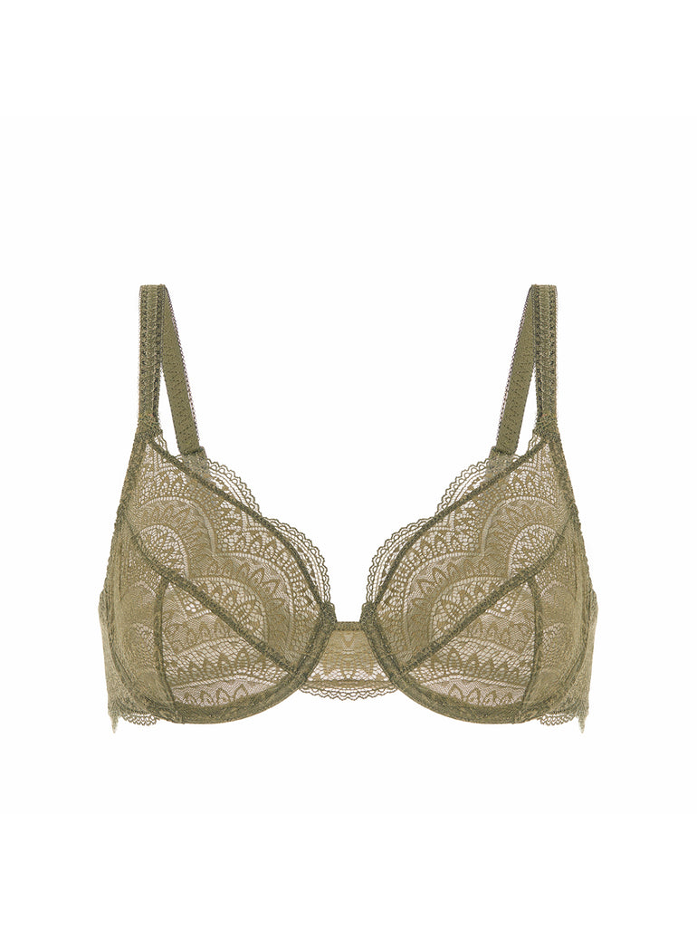 Moulded underwired bra - Adventure Green