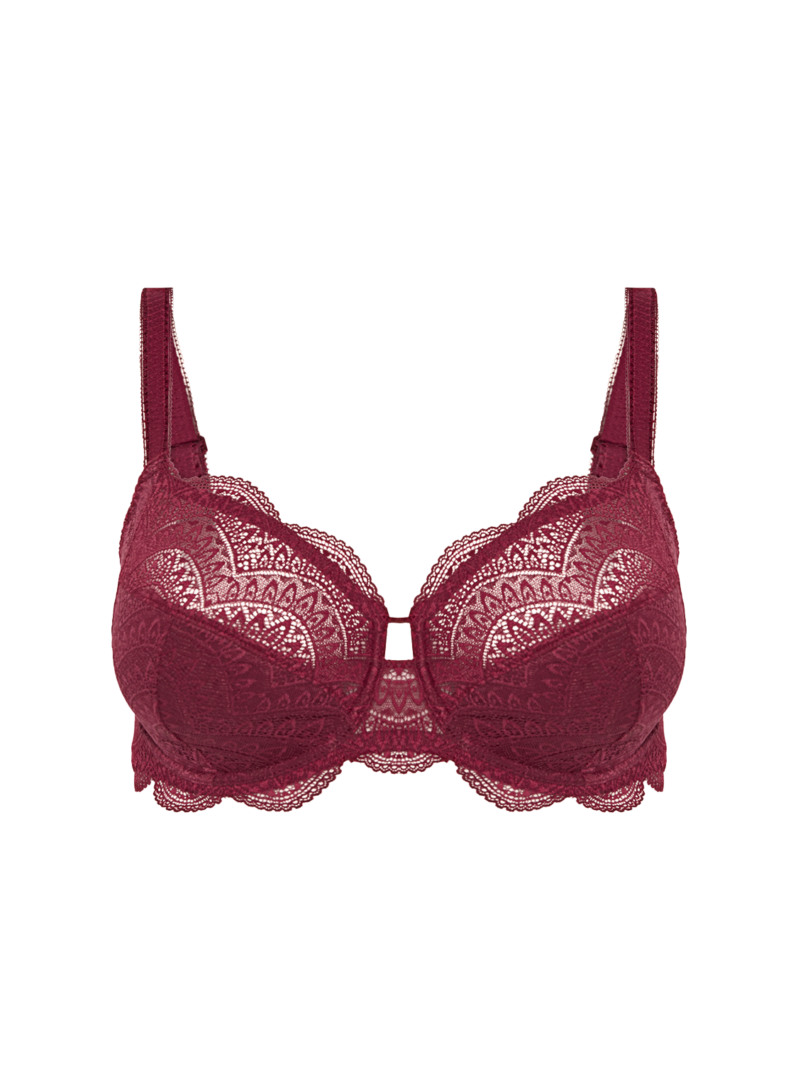 Full cup support bra - Spinel Red