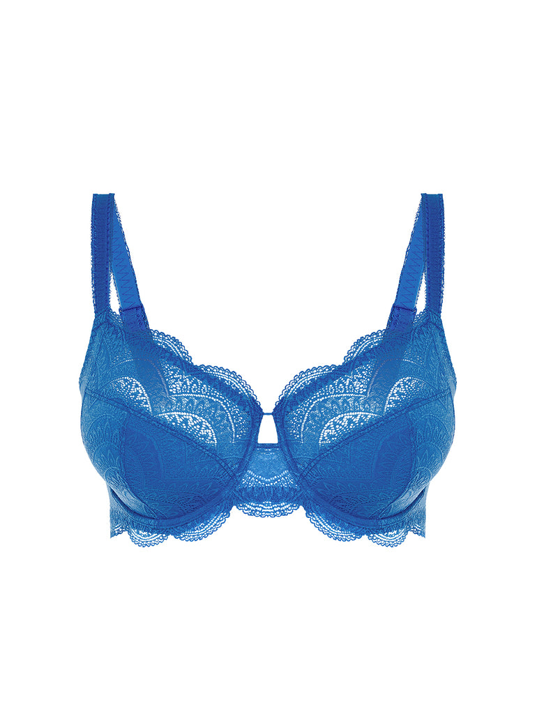 Full cup support bra - Myosotis Blue