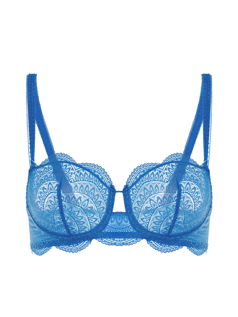 Half cup bra - Myosotis Blue
