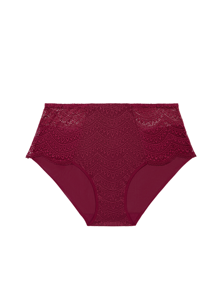 High-waist brief - Spinel Red