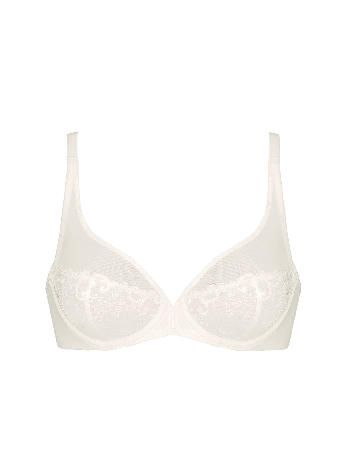 Full cup plunge bra - Natural