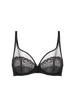 Plunging underwired bra - Gem Black