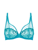 Plunging underwired bra - Atoll Blue