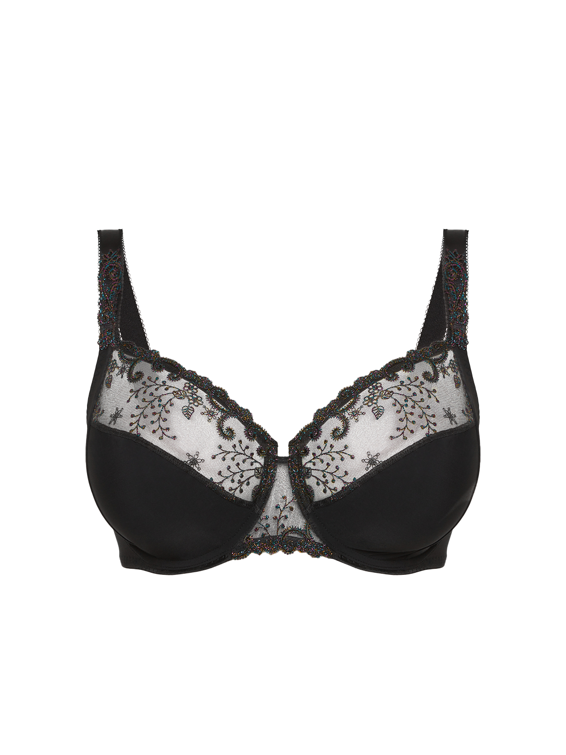 Full cup support bra - Gem Black