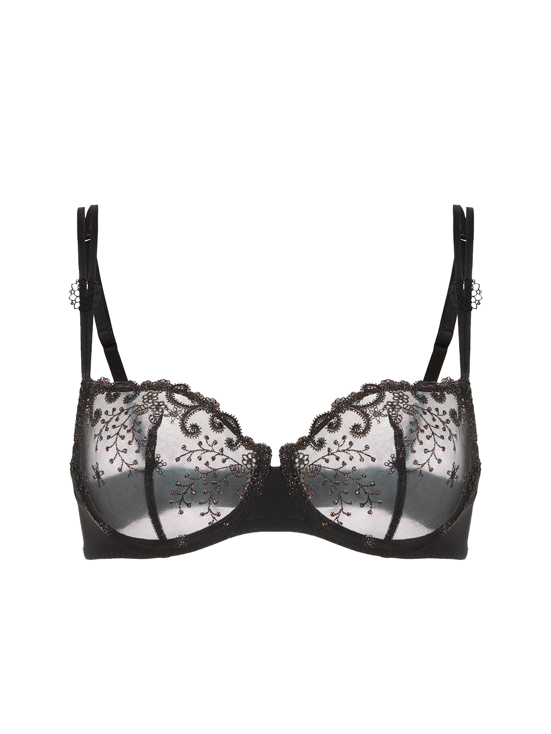 Half cup bra - Gem Black