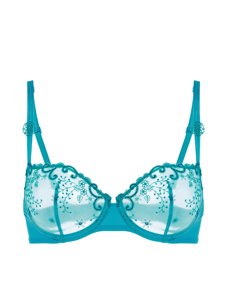 Half cup bra - Atoll Blue