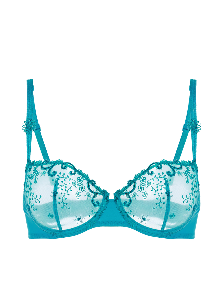 Half cup bra - Atoll Blue