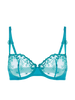 Half cup bra - Atoll Blue