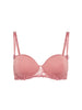Squared neckline spacer bra - Smokey Pink