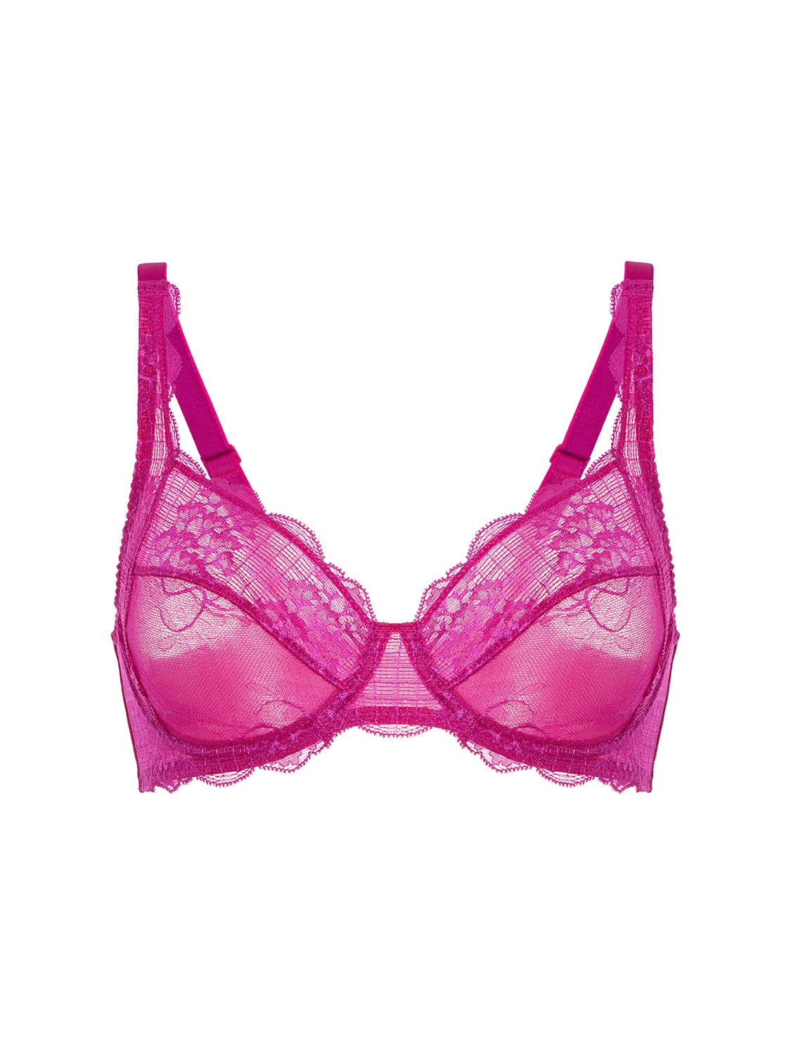 Squared neckline full cup bra - Azalea