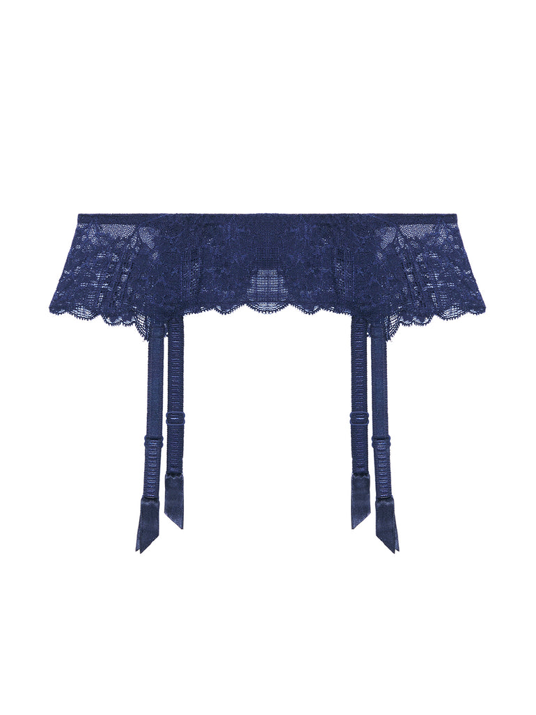 Reve Suspender Belt - Cosmic Blue