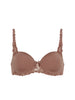 Padded half cup bra - Amaretto