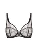 Plunging underwired bra - Black
