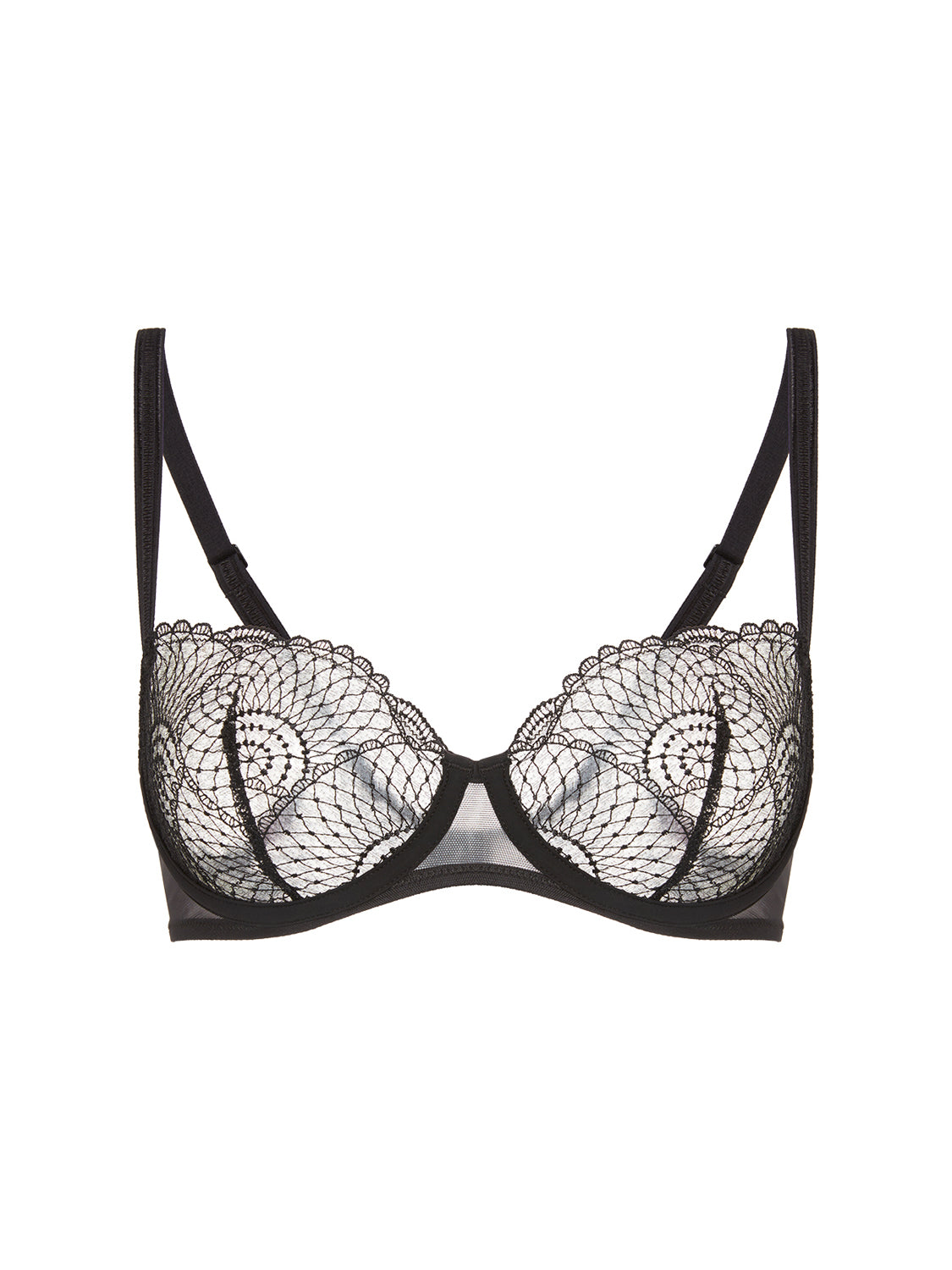 Half cup bra - Black