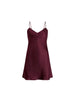 Silk Dress - Night red