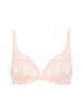 Plunging underwired bra - Pink Nude